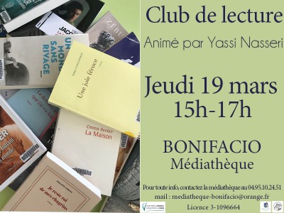 Club de lecture - Médiathèque - Bonifacio
