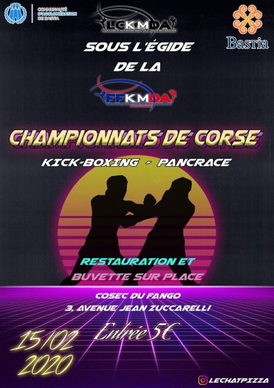 Championnats de Corse - Kick boxing - Pancrace - COSEC du Fango - Bastia