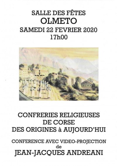 Confréries religieuses de Corse, des origines à aujourd'hui - Jean-Jacques Andreani - Salle des fêtes - Olmeto