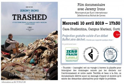 Projection du film "Trashed" & buffet 0 déchet - CorSeaCare‎ - Campus Mariani - Corté