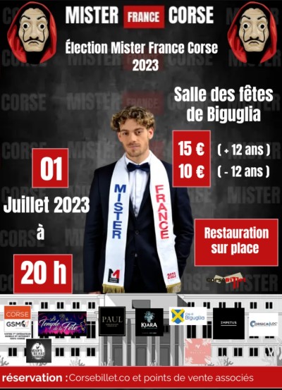 Election Mister Corse 2023 - Salle des fêtes - Biguglia
