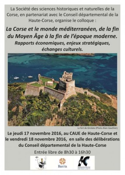 La Corse Et Le Monde Mediterraneen De La Fin Du Moyen-age A La Fin De L’epoque Moderne