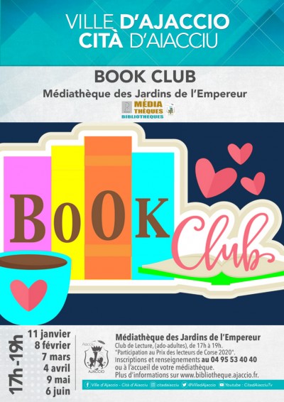 Book club - Médiathèque des Jardins de l'Empereur - Ajaccio