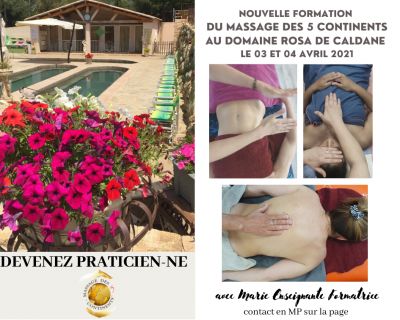 Nouvelle Formation Massage des 5 continents - Quint'Essence Bien-être & Beauté - Domaine Rosa de Caldane - Sainte-Lucie-de-Tallano