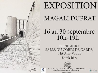 Magali Duprat expose ses oeuvres à Bonifacio
