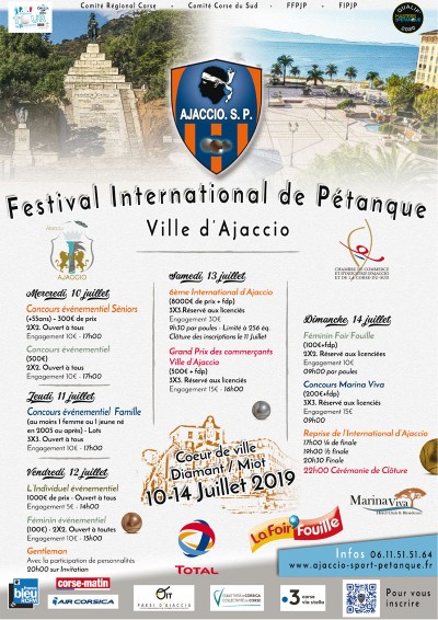6ème Festival International de pétanque d'Ajaccio