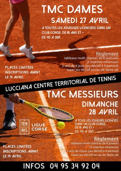 TMC Dames & messieurs - Centre territorial de tennis - Lucciana