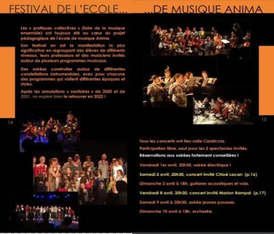 Festival de l'école de musique Anima - Soirée jeunes pousses - Salle Cardiccia - Prunelli-di-Fiumorbu