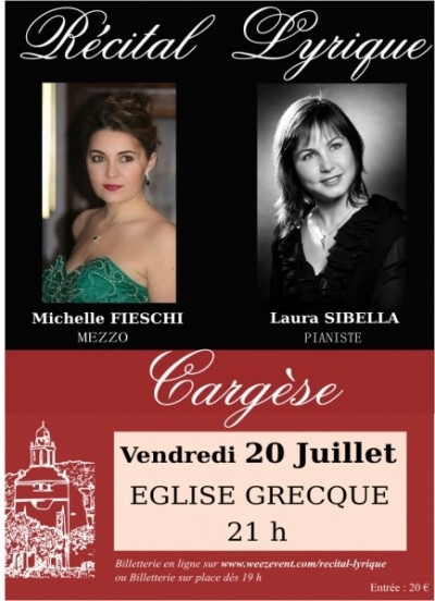Récital Lyrique avec la mezzo Michelle FIESCHI et la pianiste Laura SIBELLA