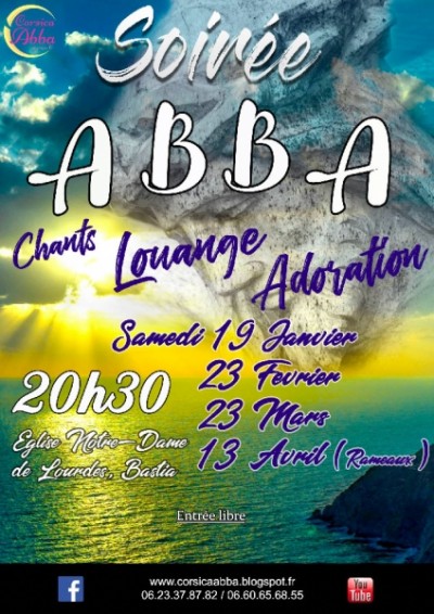 Soirée Abba, Chants De Louange Et Musique Chrétienne - Eglise Notre Dame de Lourdes - Bastia