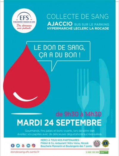 Don de sang à Ajaccio