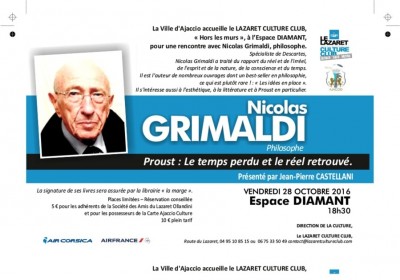 Rencontre Avec Le Philosophe Nicolas Grimaldi