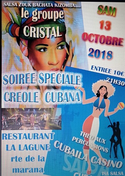 Soire spéciale créole cubana avec Cristal