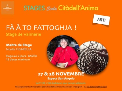 Stage de vannerie - Noëlle Figarella - Bastia