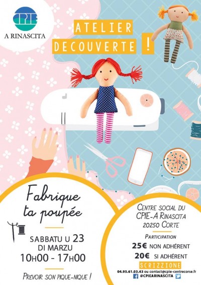 Atelier Découverte - Fabrique ta poupée - CPIE Centre Corse A Rinascita - Corté