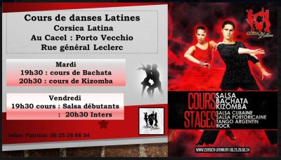 Cours de danses latines Corsica Latina au CACEL