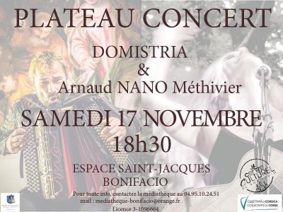 Domistria & Arnaud Nano Méthivier - Plateau concert - Bonifacio