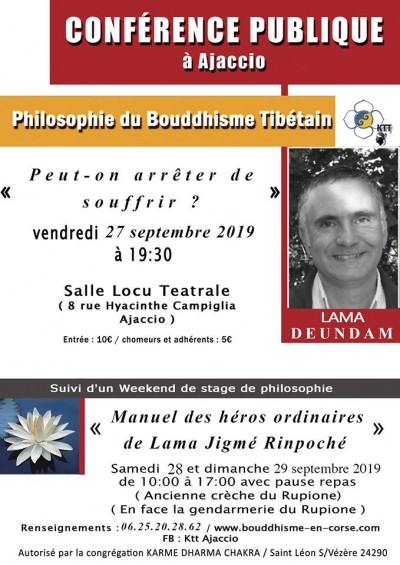 Philosophie du Bouddhisme Tibétain - Spaziu Locu Teatrale - Ajaccio