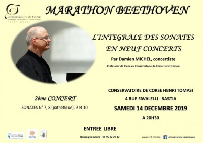 Marathon Beethoven - Damien MICHEL - Conservatoire Henri Tomasi - Bastia