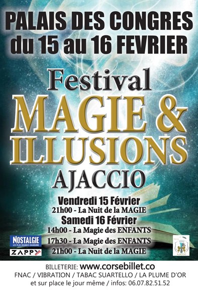 Festival - Magie et illusions - Palais des Congrès - Ajaccio