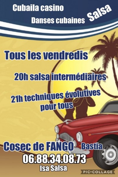 Cours de salsa et danses Cubaines - Isa Salsa - COSEC du Fango - Bastia