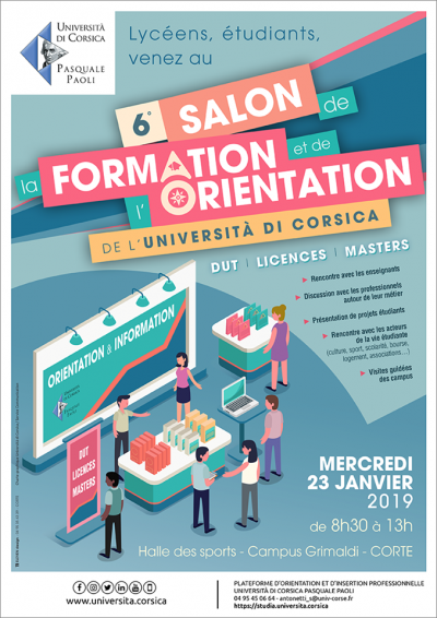 6ème Salon de la formation et de l’orientation Università di Corsica Pasquale Paoli
