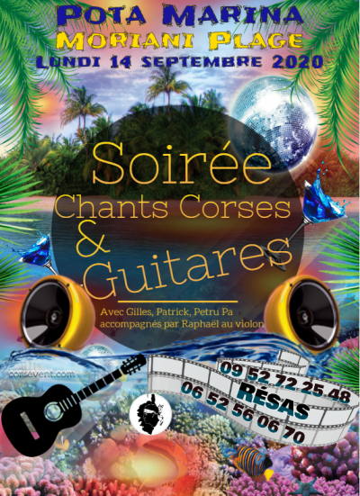 Soirée Corse - Chants & Guitares - Pota Marina - Moriani Plage
