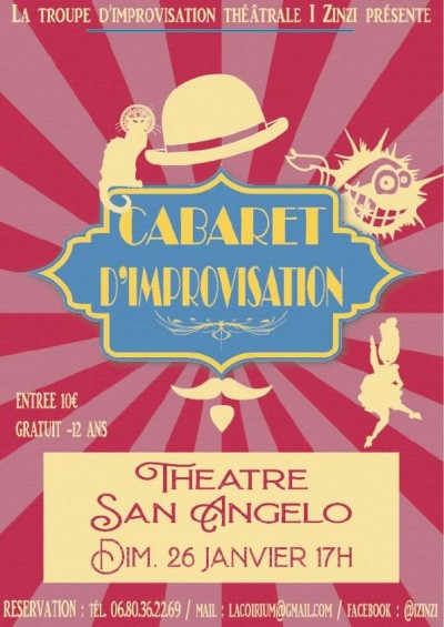 Cabaret d’improvisation - I Zinzi -Théâtre Sant'Angelo - Bastia
