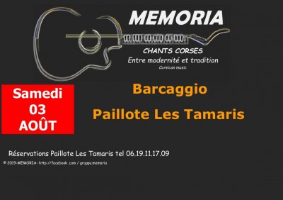 Memoria en concert à Barcaggio