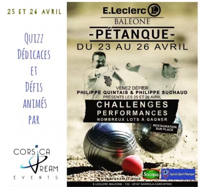 Pétanque - Challenges - Performances - E.Leclerc Baleone - Sarrola-Carcopino - Ajaccio