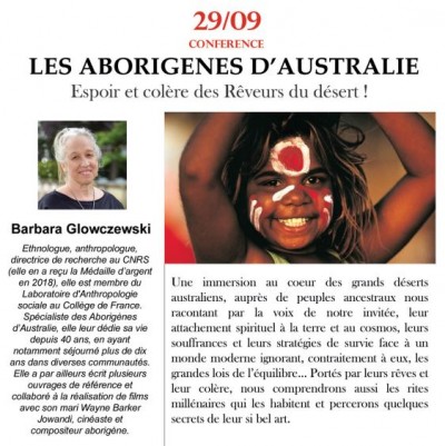 Les aborigènes d'Australie - Barbara Glowczewski - Parc Galea - Taglio-Isolaccio