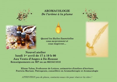 De l'arôme à la plume - Aromathérapie et Aromacologie avec Eliane Talon et Patricia Mariani - L'Île-Rousse