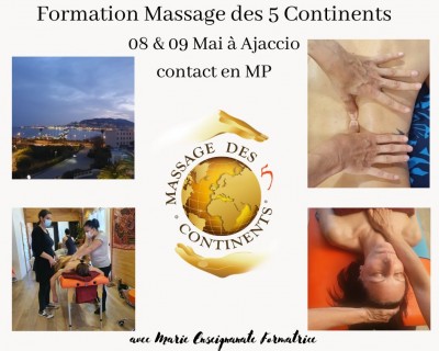 Devenez Praticien-ne du Massage des 5 continents - Quint'Essence Bien-être & Beauté - Best Western Amirauté - Ajaccio