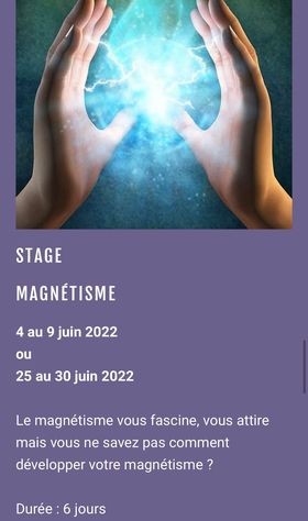 Stage magnétisme - Mon Corps Mon Eden - Ajaccio