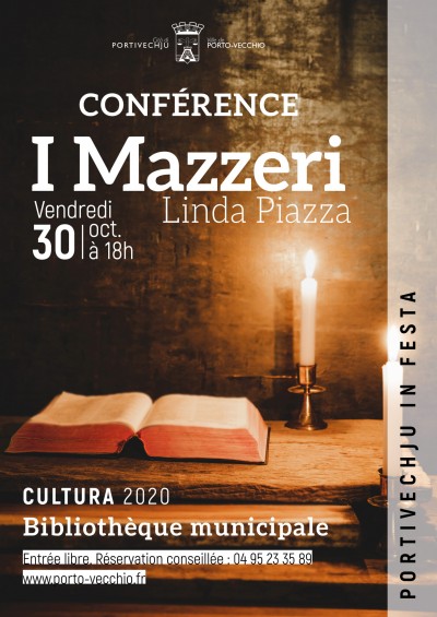 Conférence - I Mazzeri - Linda Piazza - Bibliothèque municipale - Porto-Vecchio