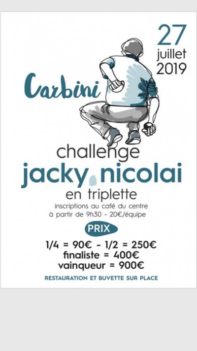 Challenge Jacky Nicolaï - Café du Centre - Carbini