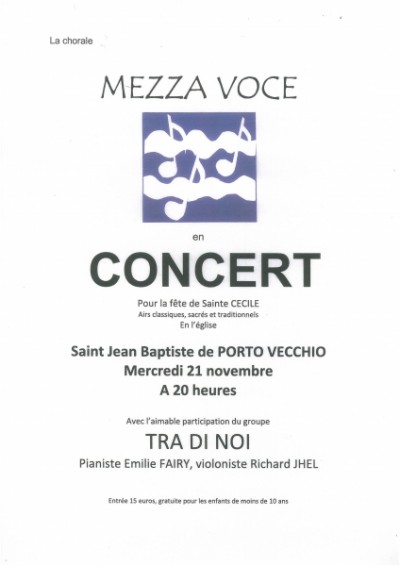 Mezza Voce en concert à Porto-Vecchio