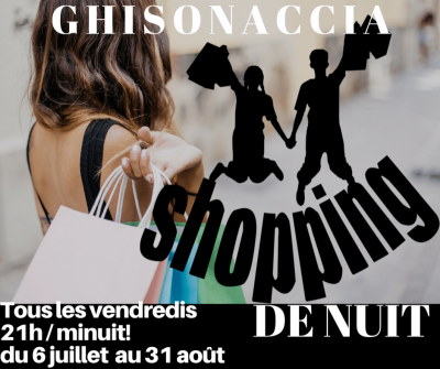 Shopping de nuit à Ghisonaccia