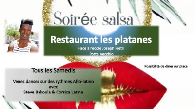 Venez danser avec Steve Bakoula et Corsica Latina - Restaurant Les Platanes  - Porto-Vecchio
