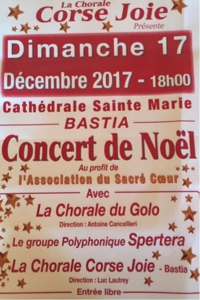 Concert De Noel De La Chorale Corse Joie