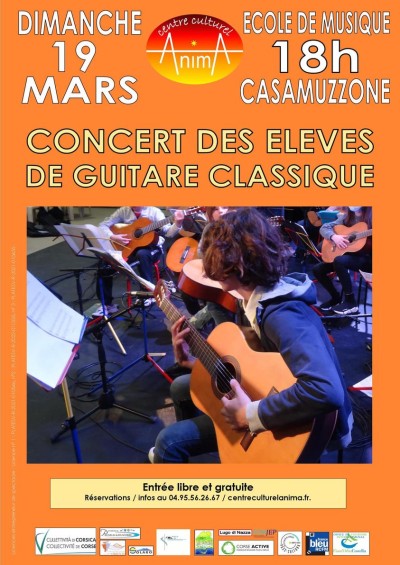 Concert des Eleves - Guitare Classique - Anima Centre Culturel - Prunelli-di-Fiumorbu - Reporté