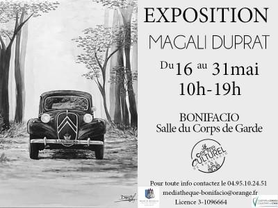 Magali Duprat expose ses oeuvres - Salle Corps de Garde - Bonifacio