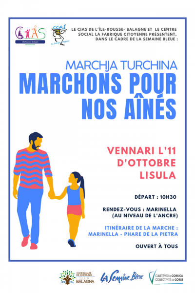 Marchja Turchina - Marchons pour nos aînés - Semaine bleue - L'Île-Rousse