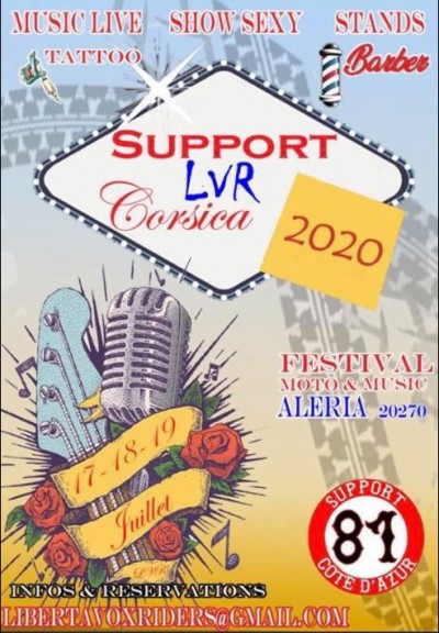 Support Liberta Vox Riders MC Corsica - Aleria 2020