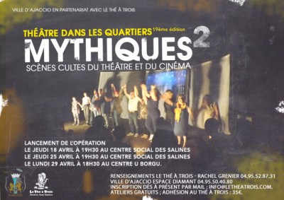 Théâtre dans les quartiers - Mythiques 2 - Centre social des Salines - Ajaccio