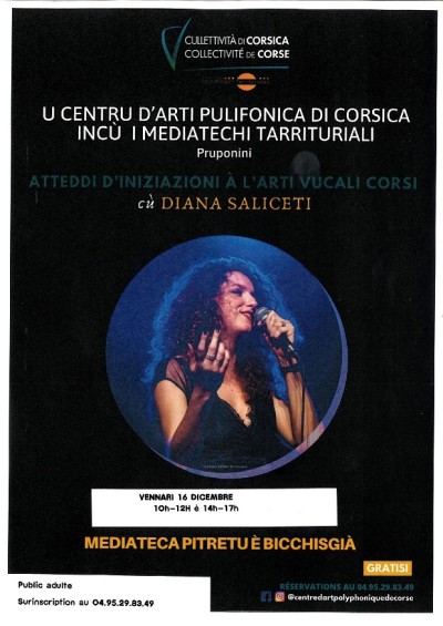Atelier chant - Diana Saliceti - Médiathèque - Petreto-Bicchisano
