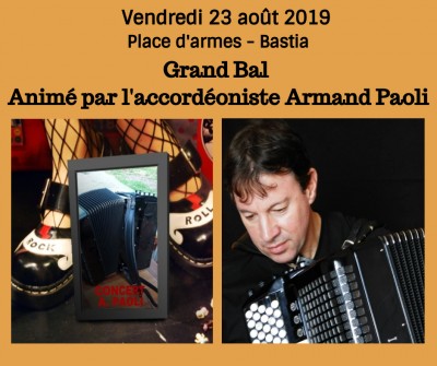Bal animé par l'accordéoniste Armand Paoli - Place d'armes - Bastia