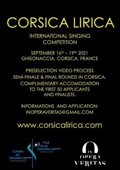Concours International Corsica Lirica - Ghisonaccia
