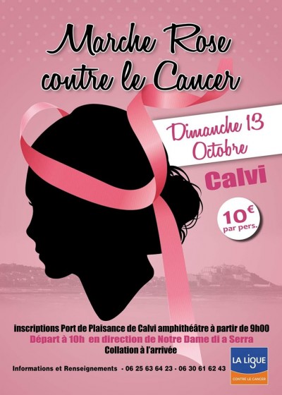 Marche Rose contre le Cancer à Calvi