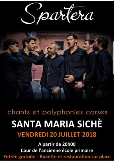 Spartera en concert à Santa Maria Sichè